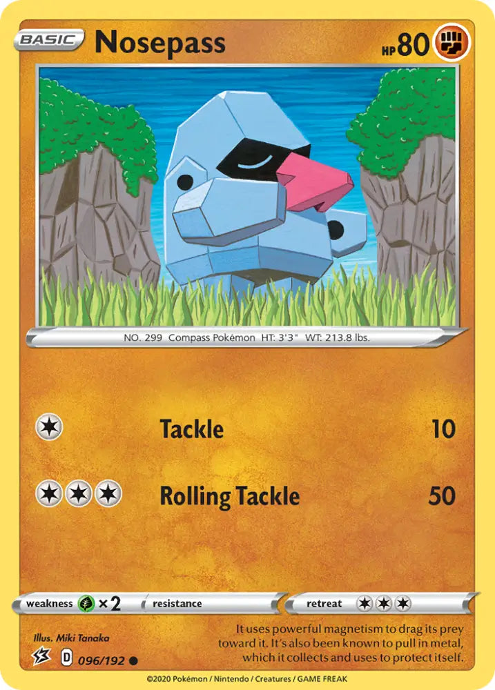 Nosepass (096/192) [Sword & Shield: Rebel Clash] - Pokemon Single