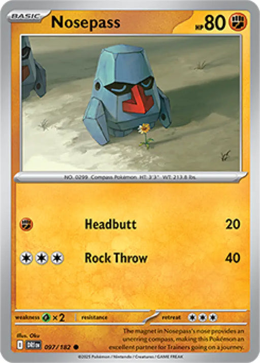 Nosepass (097/182) [SV10: Destined Rivals] - Pokemon Single