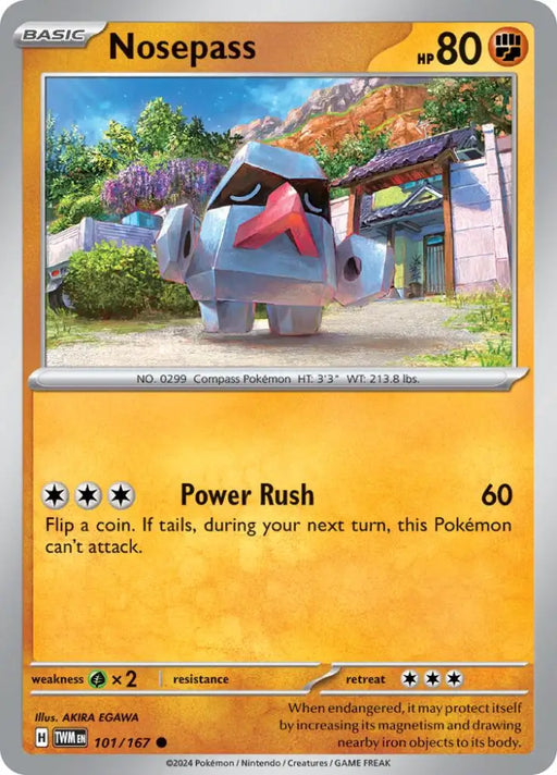 Nosepass (101/167) [Scarlet & Violet: Twilight Masquerade] - Pokemon Single
