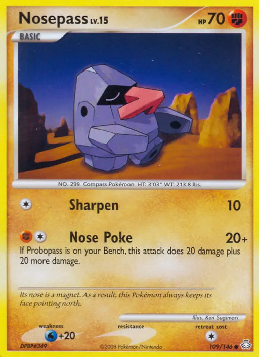 Nosepass (109/146) [Diamond & Pearl: Legends Awakened] - Pokemon Single