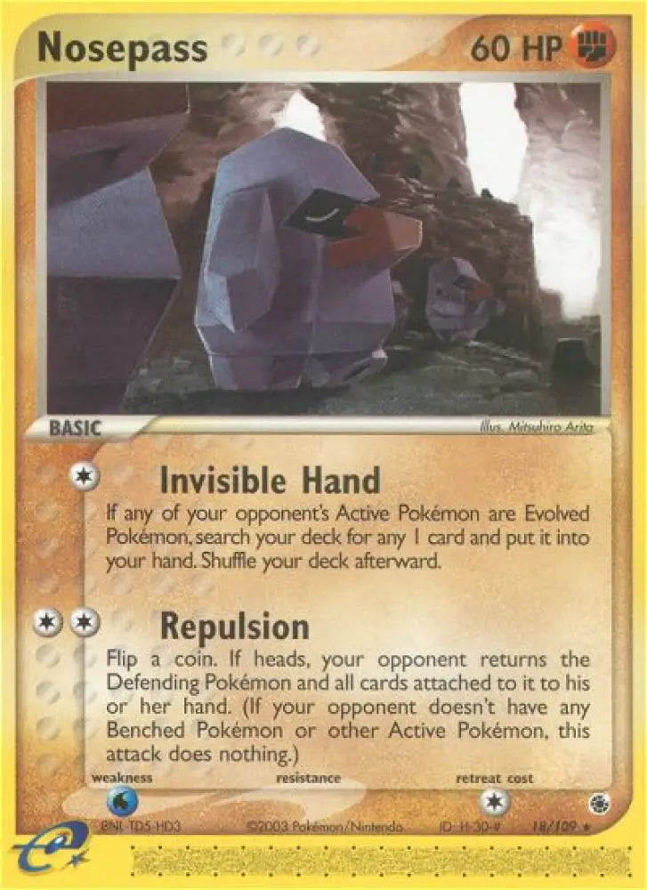 Nosepass (18/109) [EX: Ruby & Sapphire] - Pokemon Single