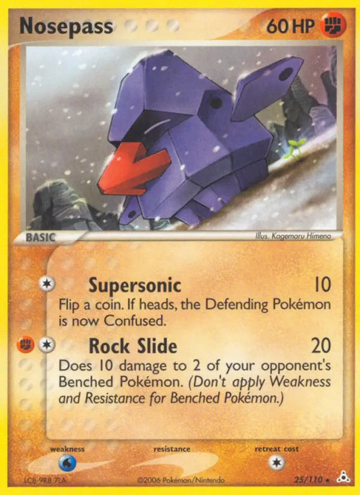 Nosepass (25/110) [EX: Holon Phantoms] - Pokemon Single