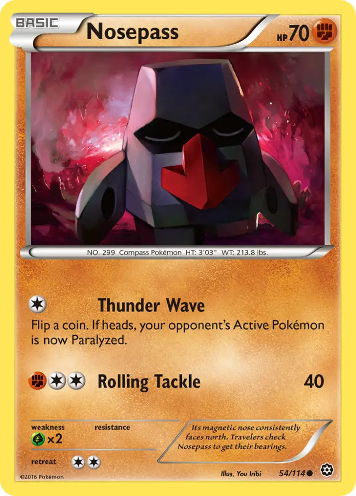 Nosepass (54/114) [XY: Steam Siege] - Pokemon Single