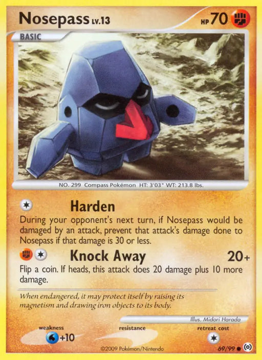 Nosepass (69/99) [Platinum: Arceus] - Pokemon Single
