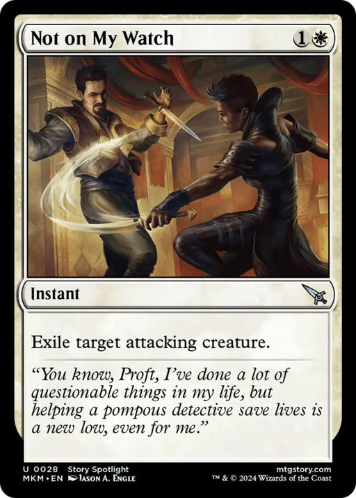 Not on my Watch [Murders at Karlov Manor] - MTG Single