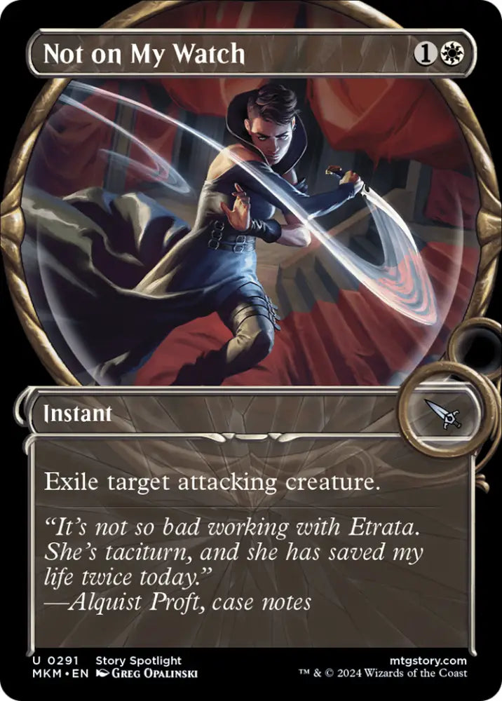 Not on my Watch (Showcase) [Murders at Karlov Manor] - MTG Single