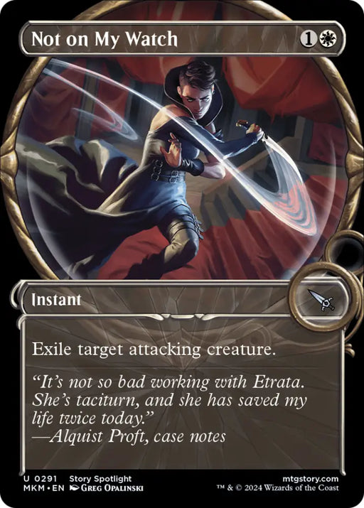Not on my Watch (Showcase) [Murders at Karlov Manor] - MTG Single