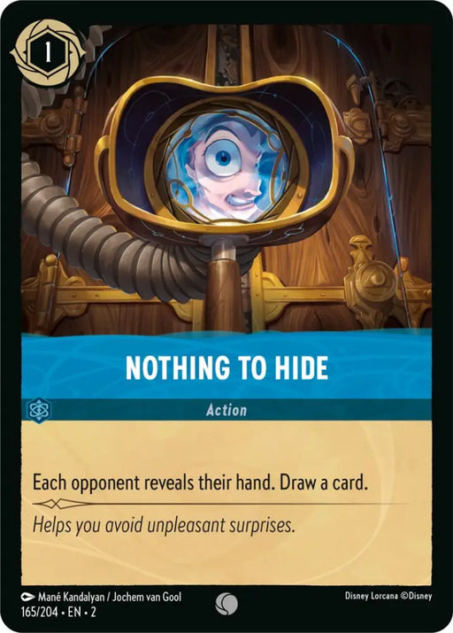 Nothing to Hide (165/204) [Rise of the Floodborn] - Lorcana Single