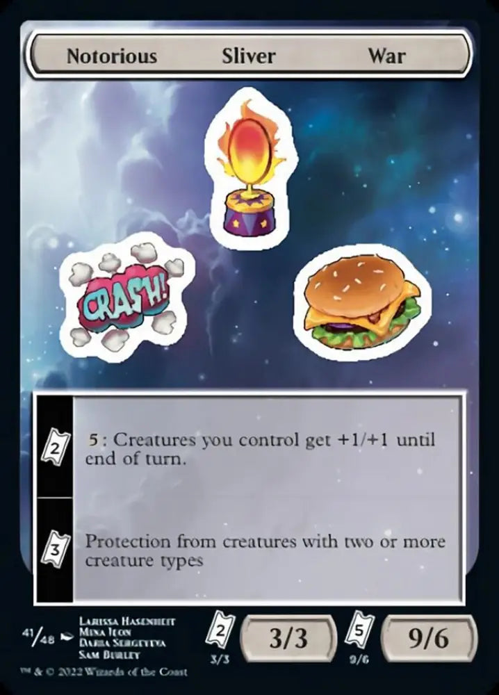 Notorious Sliver War [Unfinity Stickers] - MTG Single