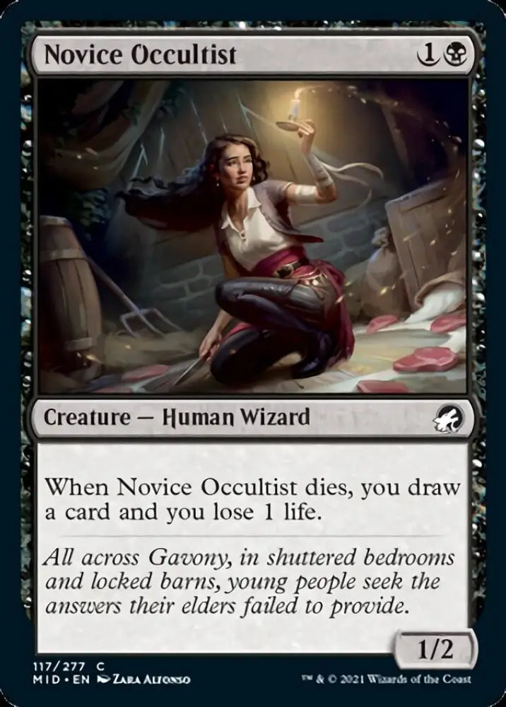Novice Occultist [Innistrad: Midnight Hunt] - MTG Single