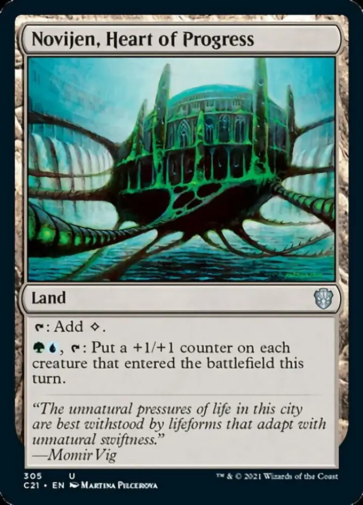 Novijen Heart of Progress [Commander 2021] - MTG Single