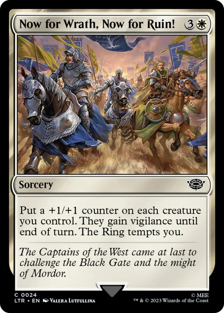 Now for Wrath Now for Ruin! [The Lord of the Rings: Tales of Middle-Earth] - MTG Single