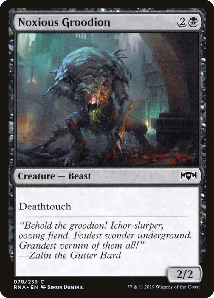 Noxious Groodion [Ravnica Allegiance] - MTG Single