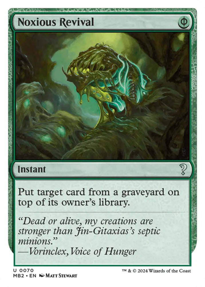 Noxious Revival (White Border) [Mystery Booster 2] - MTG Single