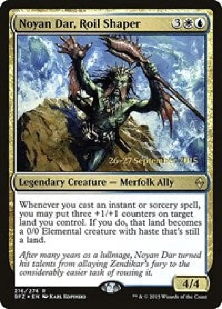 Noyan Dar, Roil Shaper (216) [Prerelease Cards]