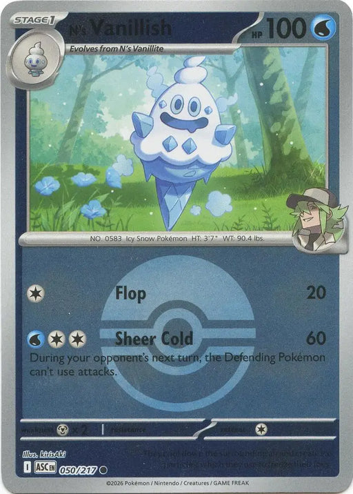 N's Vanillish (Poke Ball) (050/217) [ME: Ascended Heroes]