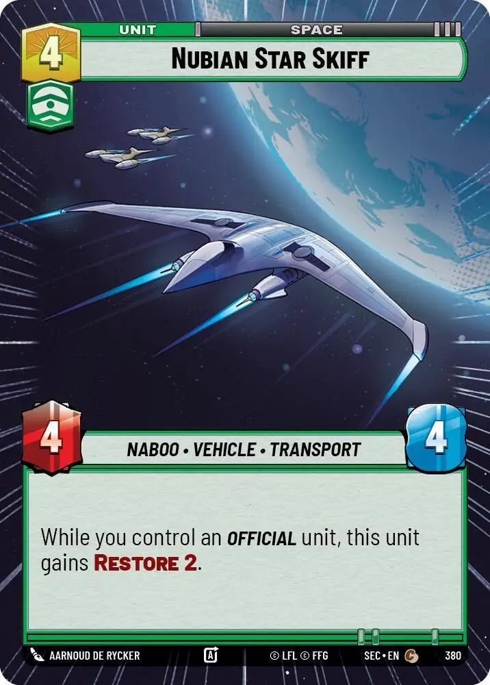 Nubian Star Skiff (Hyperspace) (380) [Secrets of Power]