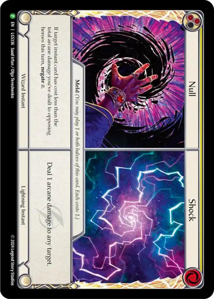 Null // Shock [LGS336] (Promo) Cold Foil - Flesh And Blood Single