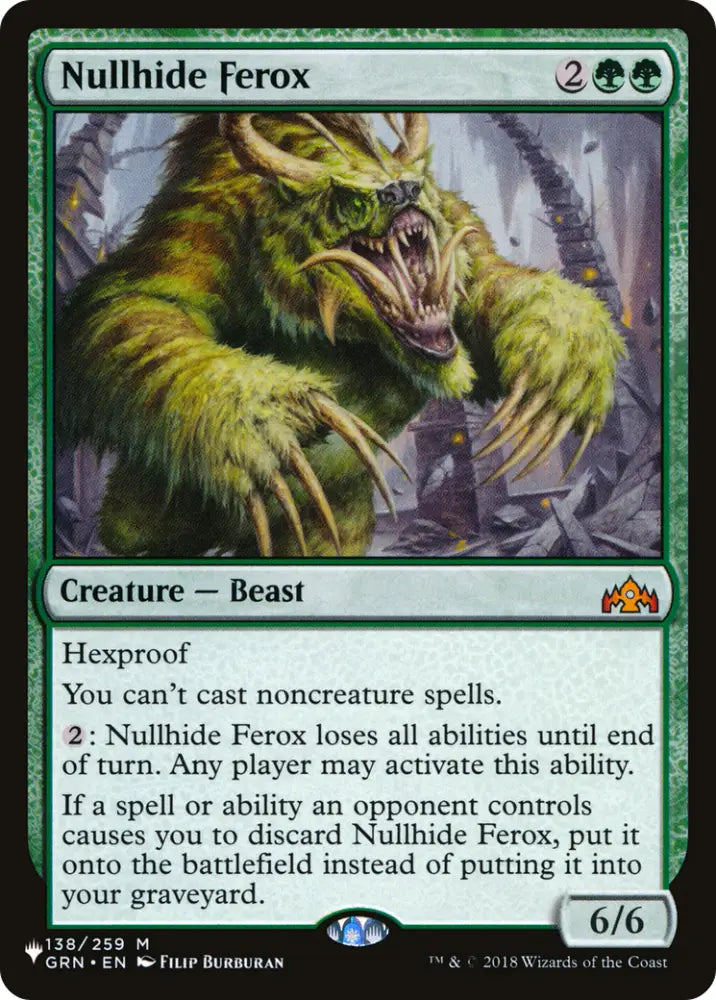 Nullhide Ferox [The List] - MTG Single