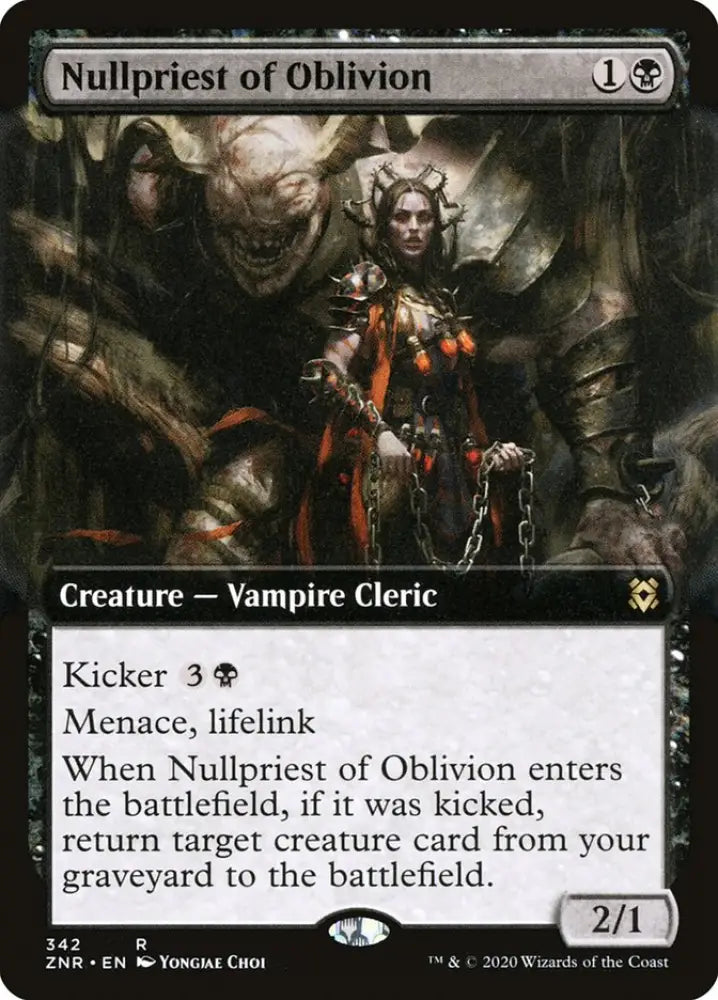 Nullpriest of Oblivion (Extended Art) [Zendikar Rising] - MTG Single