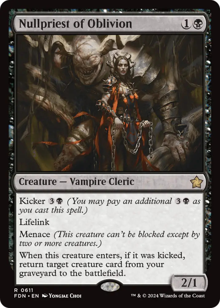 Nullpriest of Oblivion [Foundations] - MTG Single