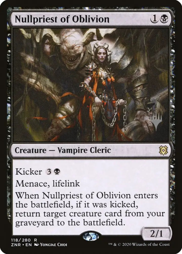 Nullpriest of Oblivion (Promo Pack) [Zendikar Rising Promos] - MTG Single