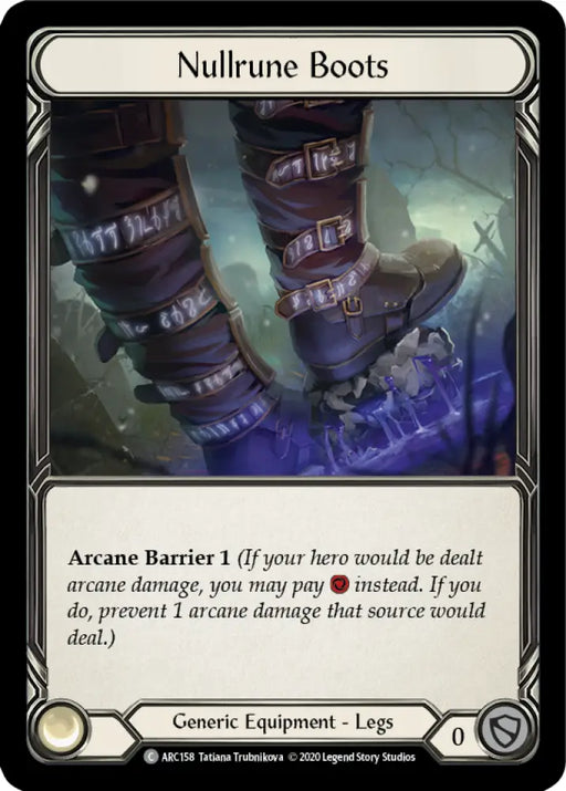 Nullrune Boots [Arcane Rising Unlimited] Unlimited Normal - Flesh And Blood Single