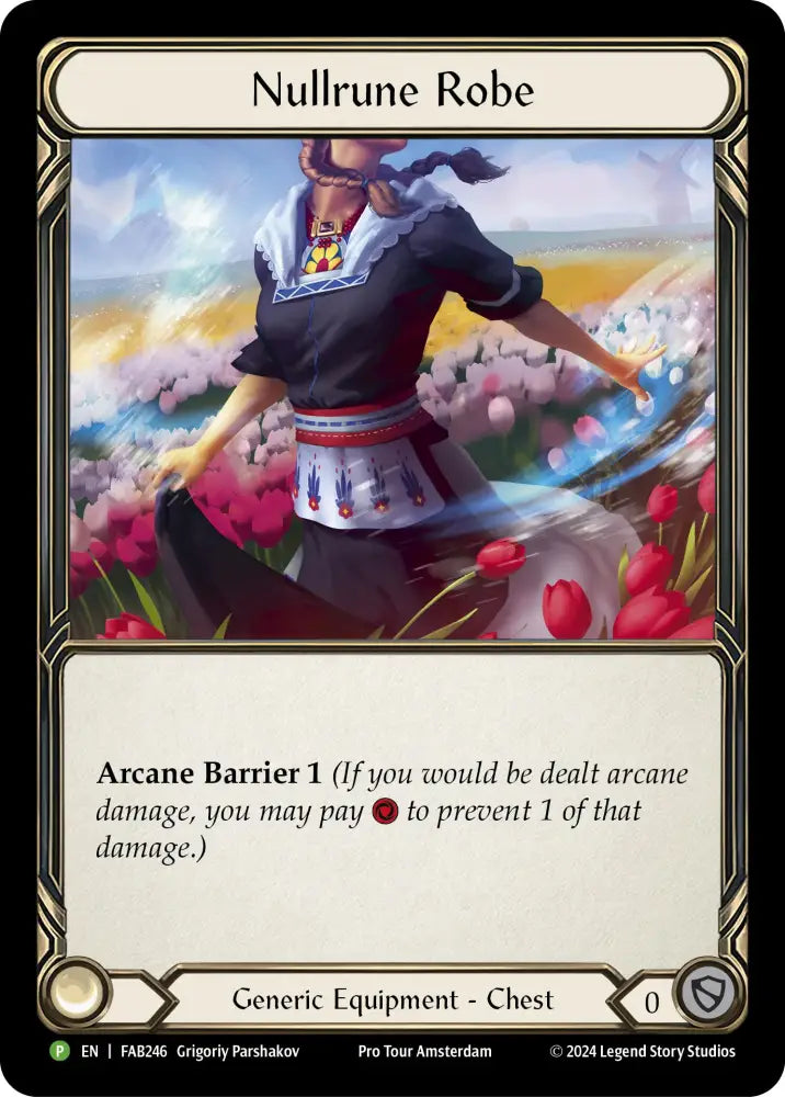 Nullrune Robe (Cold Foil) [FAB246] (Promo) Rainbow Foil - Flesh And Blood Single