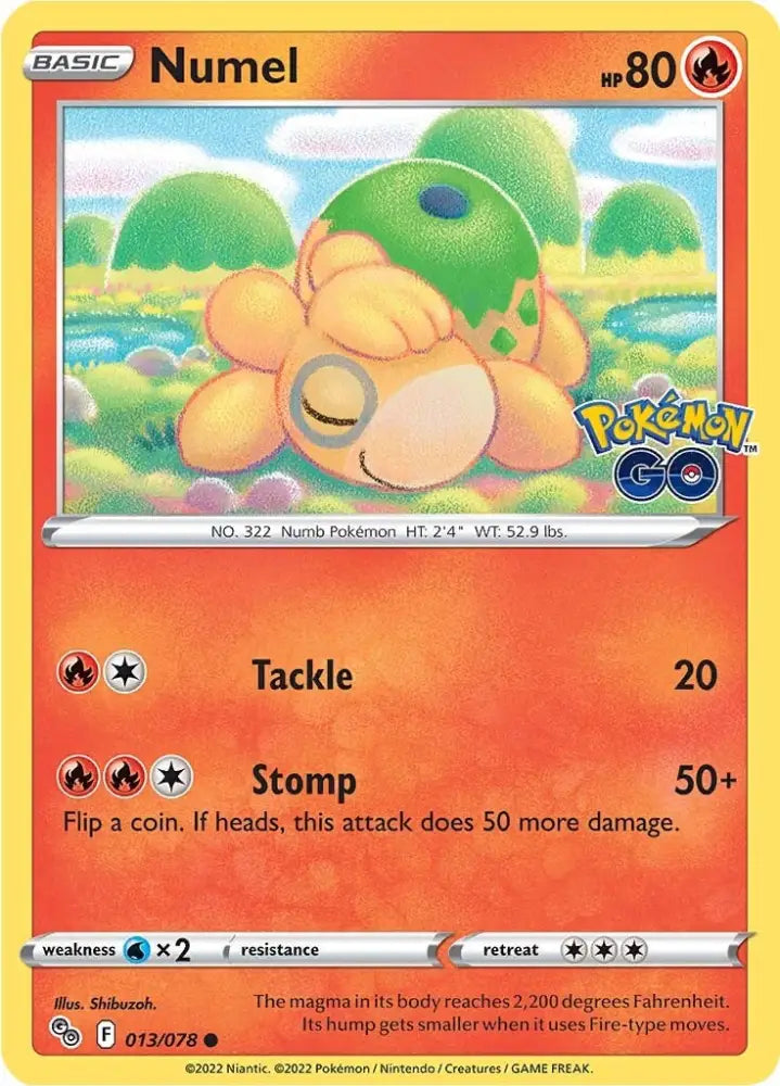 Numel (013/078) [Pokémon GO] - Pokemon Single
