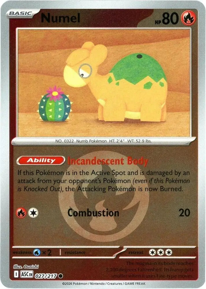 Numel - 027/217 (Energy Symbol Pattern) [ME: Ascended Heroes]