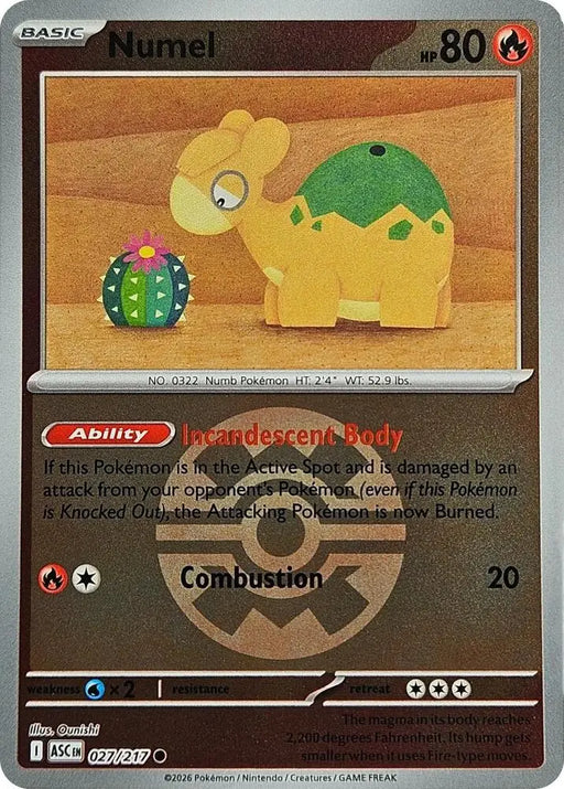 Numel - 027/217 (Quick Ball) [ME: Ascended Heroes]