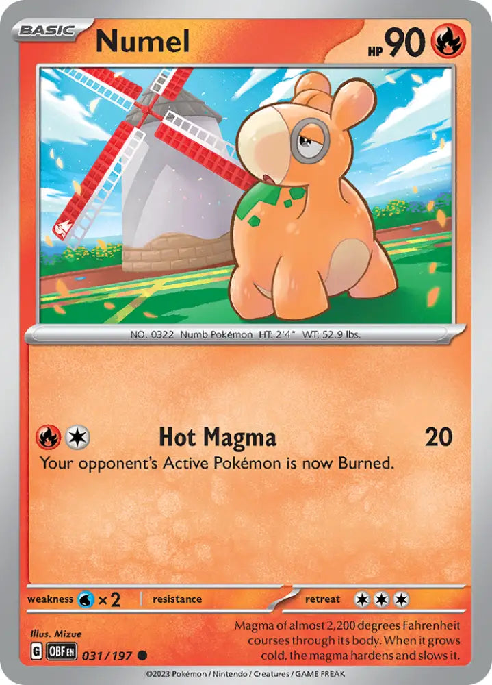Numel (031/197) [Scarlet & Violet: Obsidian Flames] - Pokemon Single