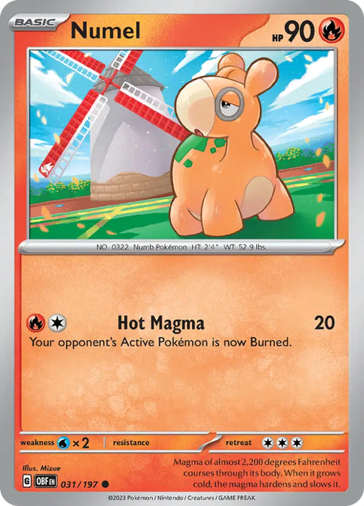 Numel (031/197) [Scarlet & Violet: Obsidian Flames] - Pokemon Single