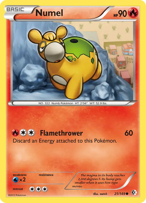 Numel (21/149) [Black & White: Boundaries Crossed] - Pokemon Single