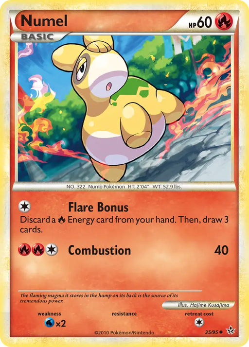 Numel (35/95) [HeartGold & SoulSilver: Unleashed] - Pokemon Single