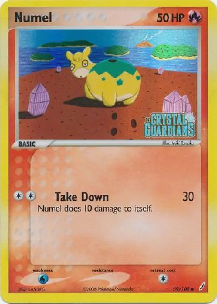 Numel (59/100) (Stamped) [EX: Crystal Guardians] - Pokemon Single