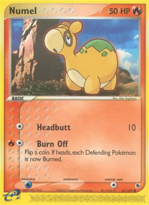 Numel (61/109) [EX: Ruby & Sapphire] - Pokemon Single