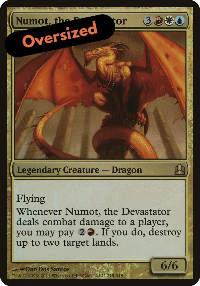 Numot the Devastator (Oversized) [Commander 2011 Oversized] - MTG Single