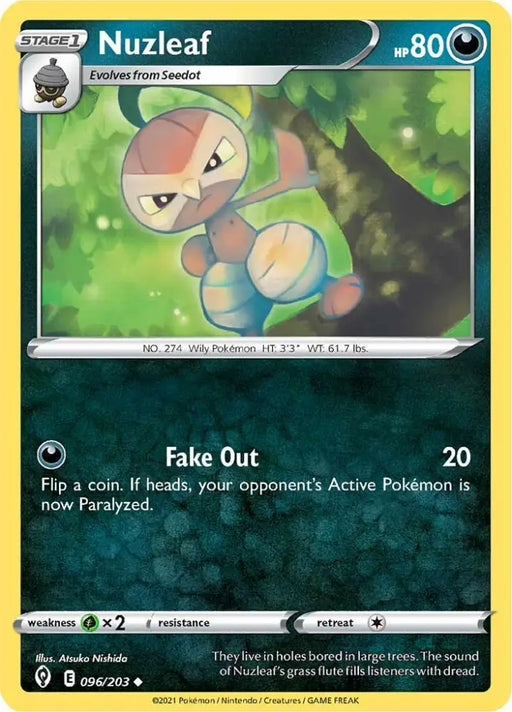 Nuzleaf (096/203) [Sword & Shield: Evolving Skies] - Pokemon Single