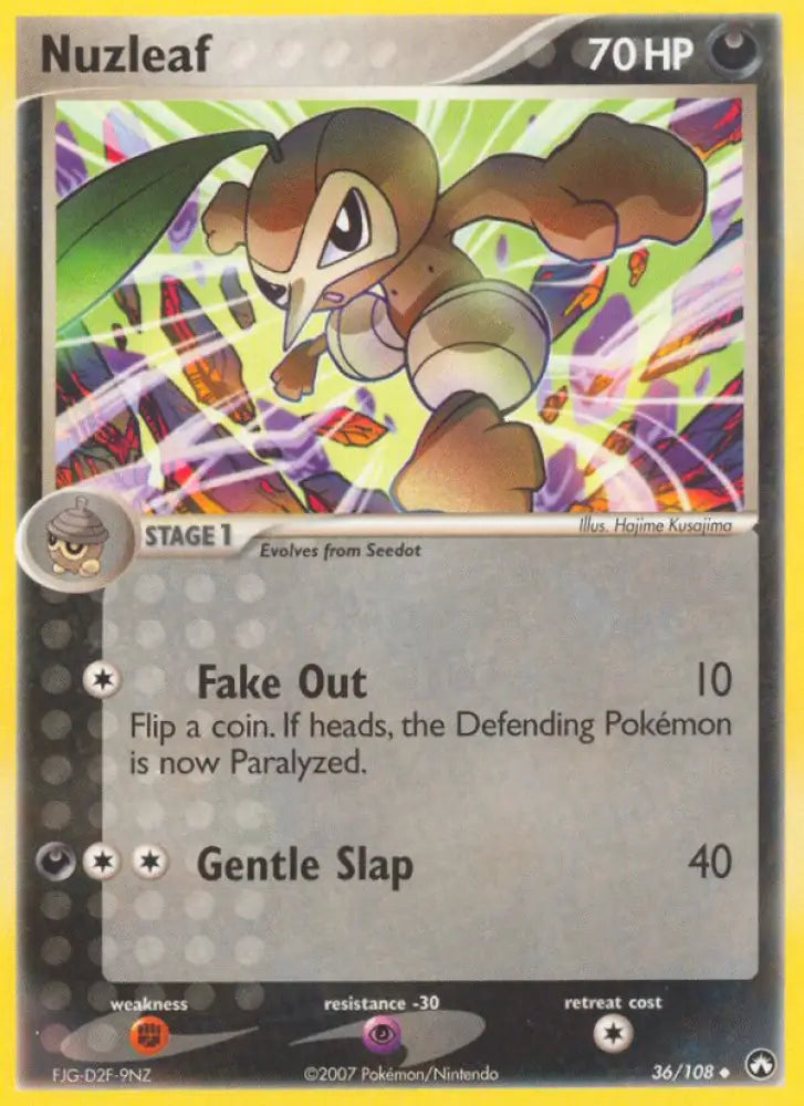 Nuzleaf (36/108) [EX: Power Keepers] - Pokemon Single