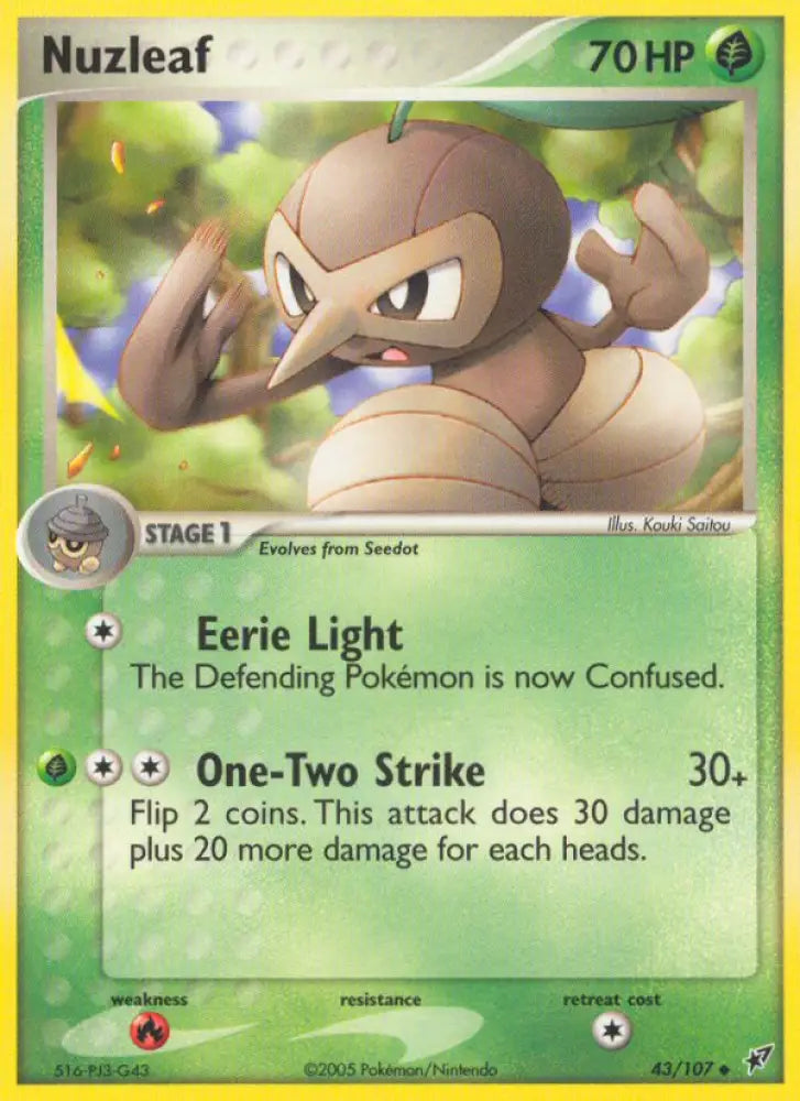 Nuzleaf (43/107) [EX: Deoxys] - Pokemon Single
