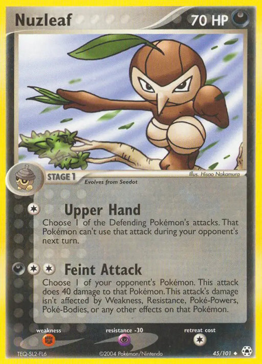 Nuzleaf (45/101) [EX: Hidden Legends] - Pokemon Single