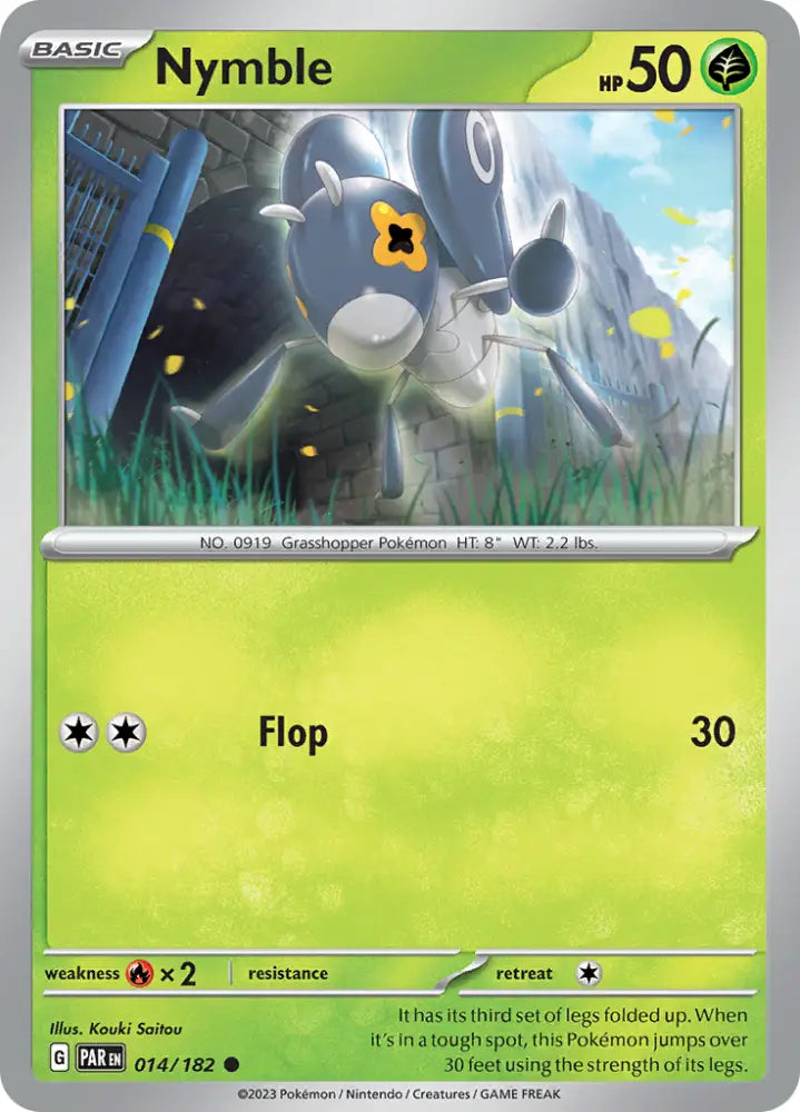 Nymble (014/182) [Scarlet & Violet: Paradox Rift] - Pokemon Single