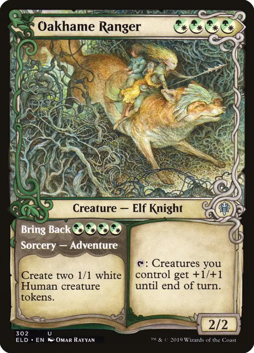 Oakhame Ranger // Bring Back (Showcase) [Throne of Eldraine] - MTG Single