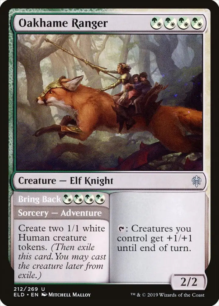 Oakhame Ranger // Bring Back [Throne of Eldraine] - MTG Single