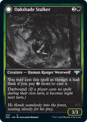 Oakshade Stalker // Moonlit Ambusher [Innistrad: Double Feature] - MTG Single