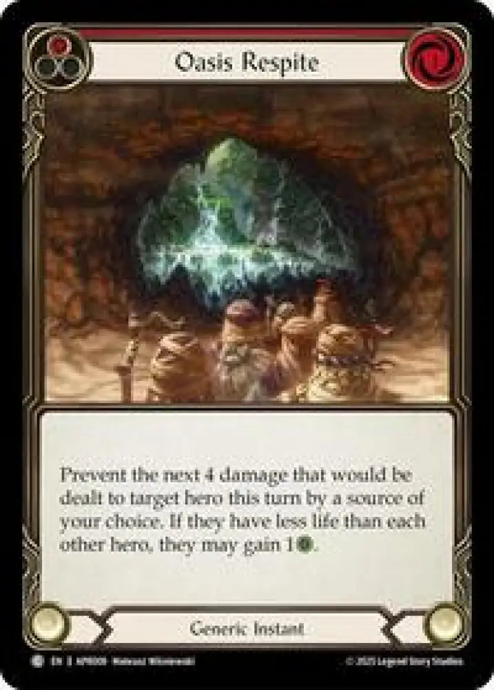 Oasis Respite (Red) (APR009) [Armory Deck: Legends Prism]