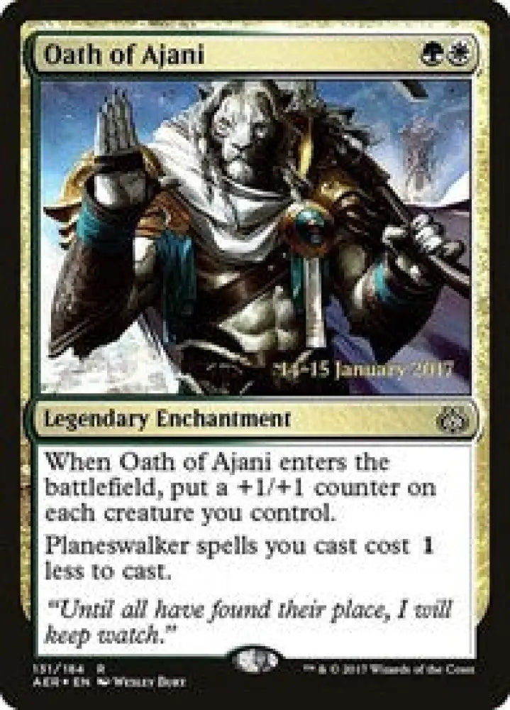 Oath of Ajani (131) [Prerelease Cards]
