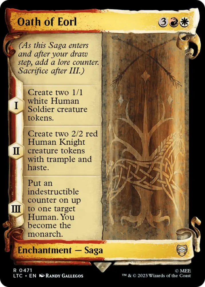 Oath of Eorl [The Lord of the Rings: Tales of Middle-Earth Commander Showcase Scrolls] - MTG Single