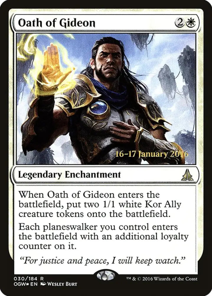 Oath of Gideon [Oath of the Gatewatch Prerelease Promos] - MTG Single